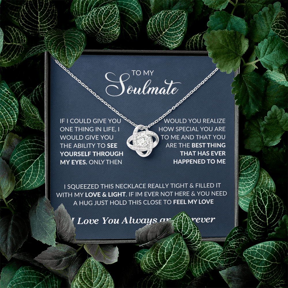 To My Soulmate | Love Knot Necklace