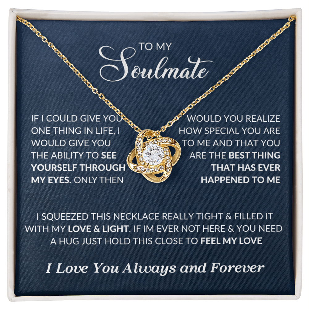 To My Soulmate | Love Knot Necklace