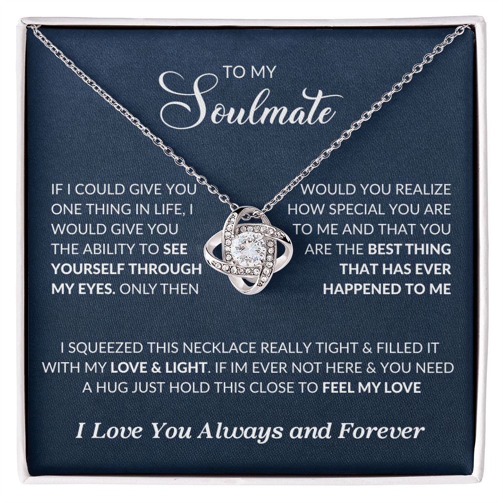 To My Soulmate | Love Knot Necklace