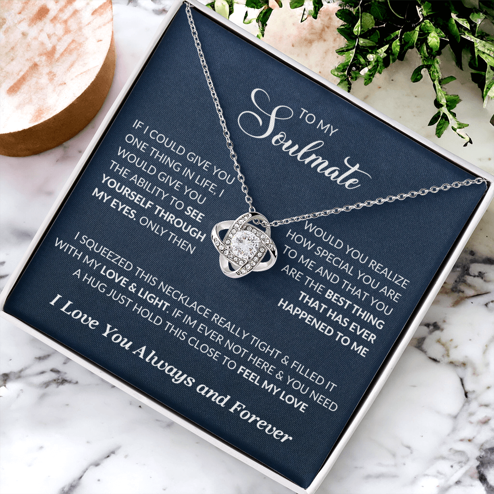 To My Soulmate | Love Knot Necklace