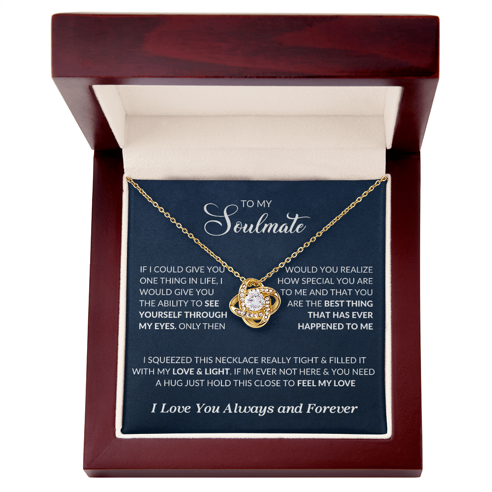 To My Soulmate | Love Knot Necklace