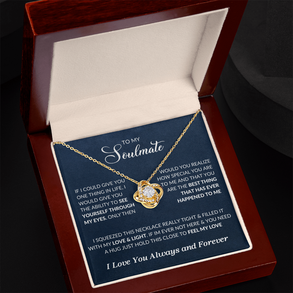 To My Soulmate | Love Knot Necklace