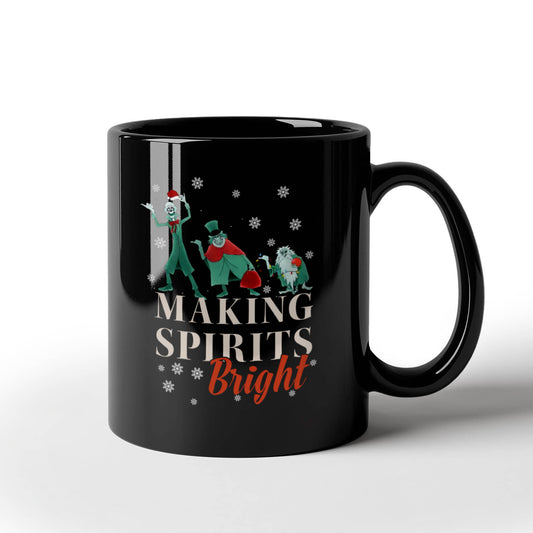 Making Spirits Bright | Black Ceramic Mug